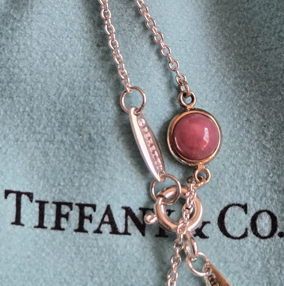 Tiffany & Co Color By The Yard Cabochon Rhodonite Bracelet
